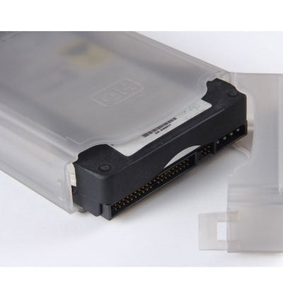 External 3.5" IDE SATA HDD Anti-Static hdd storage Box (Clear)