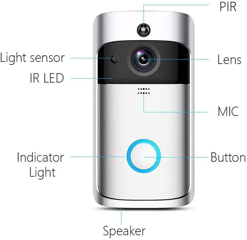 BDI V5 Intelligent Wireless HD Video Camera Doorbell