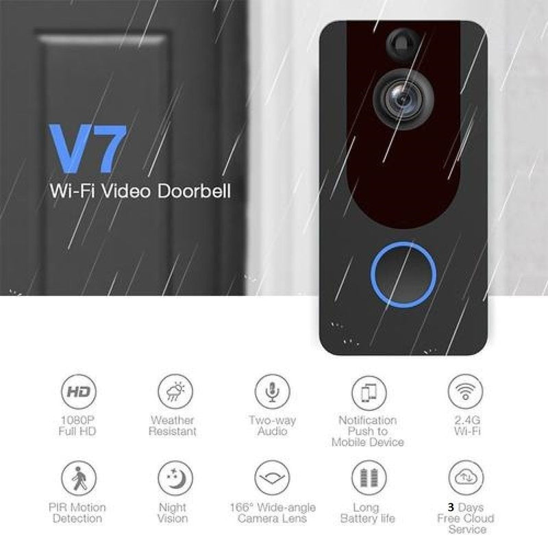 BDI V7 Full HD Smart Video Security Camera Doorbell