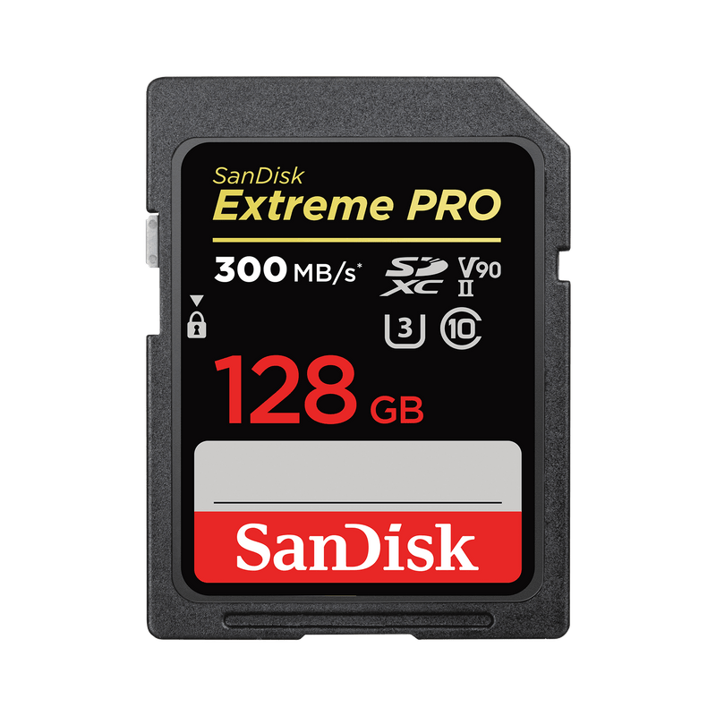 SanDisk 128GB Extreme PRO SDHC and SDXC UHS-II card SDSDXDK-128G-GN4IN