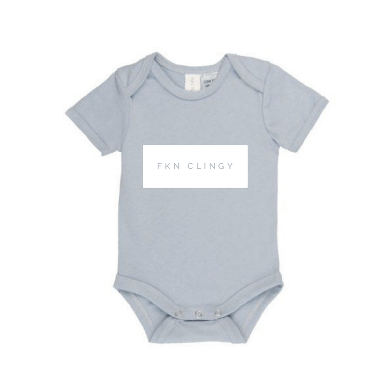 MLW By Design - FKN CLINGY™ Bodysuit | White Print | Newborn