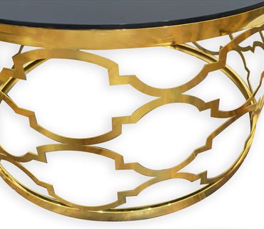 Atlantis Stainless Steel Coffee Table - Gold (Set of 4)