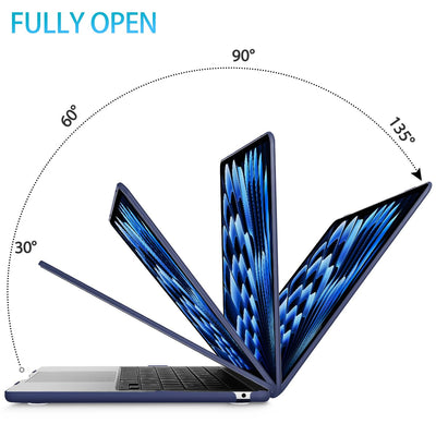 15 inch Air 2023 MacBook Air Matte Case  A2941 M2 Chip Hard Shell Case Keyboard Cover Blue