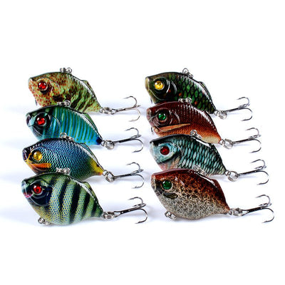 8x Popper Poppers 4.5cm Fishing Lure Lures Surface Tackle Fresh Saltwater