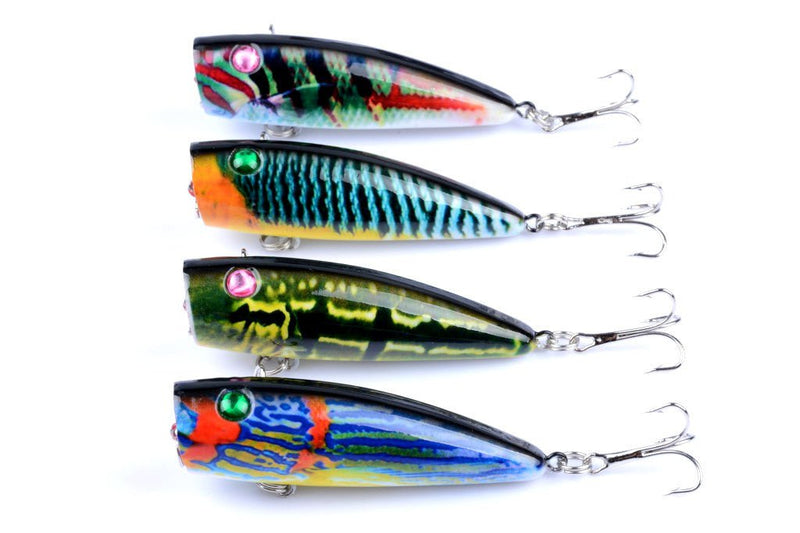 4X 6.8cm Popper Poppers Fishing Lure Lures Surface Tackle Saltwater