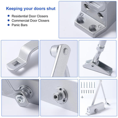 Auto Commercial Door Closers Hydraulic Door Closer for Home  Commercial Door 25-45kg