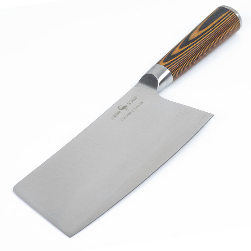 Cleaver Knife Kitchen Chef Knife Vegetable Meat Cleaver Pakkawood wood Handle