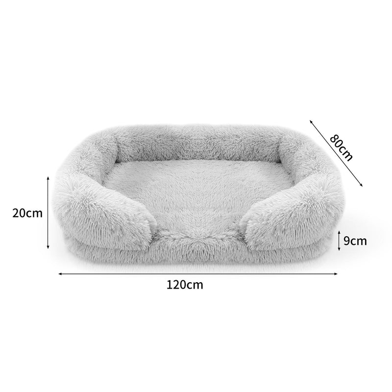 Dog Pet Warm Soft Plush Nest Comfy Kennel Sleeping Calming Bed Memory Foam XXL