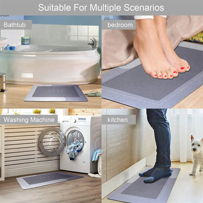 Lofiso Soft Quick-Drying Floor Mat Super Absorbency Bathroom Balcony Non-slip Carpet