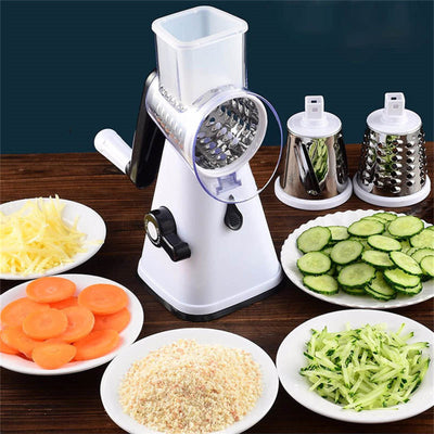 Cookingstuff Multi Functional Vegetable Cutter Hand Drum Slicer Kitchen Artifact Green