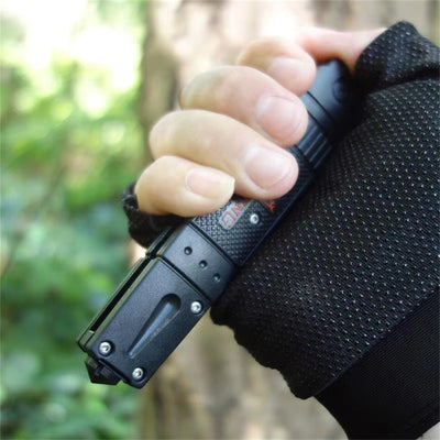 Mountgear Rubber Handle Folding Multi-Function High Camping Mini  Field Survival Knife