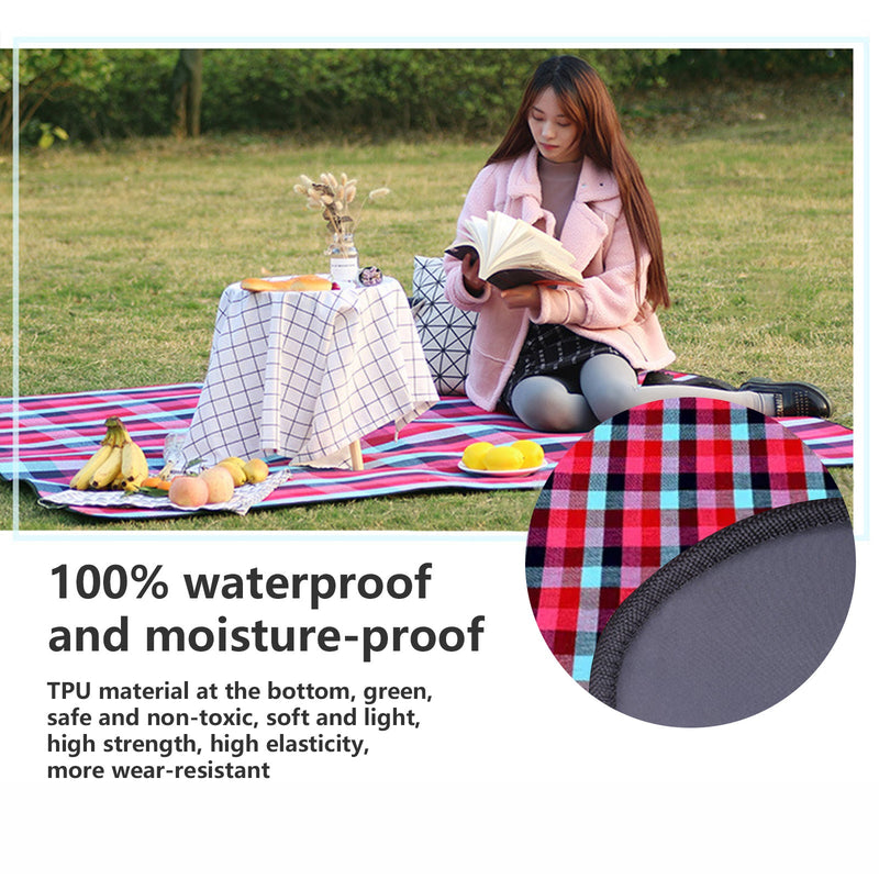 Mountgear Outdoor Waterproof Picnic Mat Damp-proof Mat Thickened Field Camp  Beach Mat M