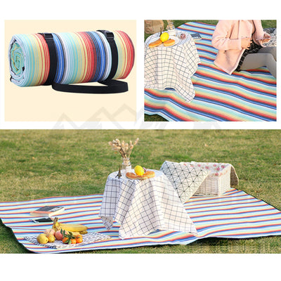 Mountgear Waterproof Folding Picnic Blanket Rug Camping Mat Beach Rug Moistureproof L