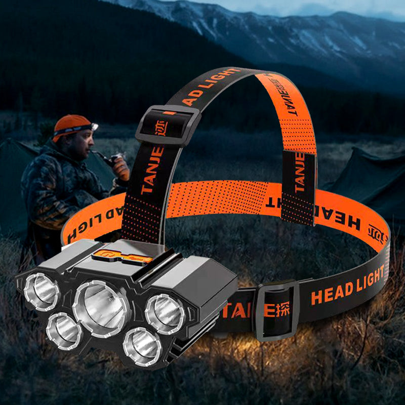 Mountgear Strong Headlight Induction Charging Super Bright USB Rechargeable Head Light