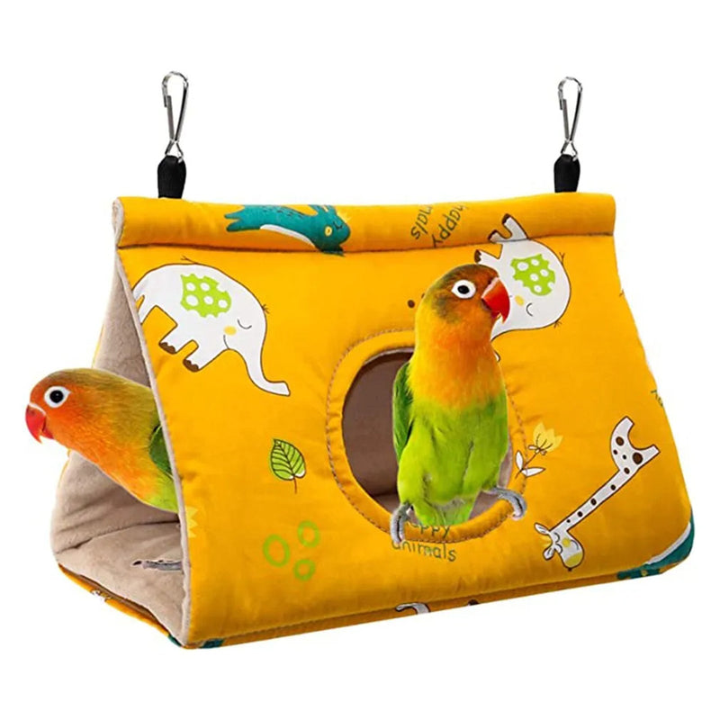 Pawfriends Bird Sleep Cotton Nest Cage Hut Pet Hammock Hang Cave Bed Parrot Warm Tent L AU