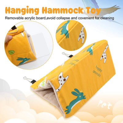 Pawfriends Bird Sleep Cotton Nest Cage Hut Pet Hammock Hang Cave Bed Parrot Warm Tent L AU