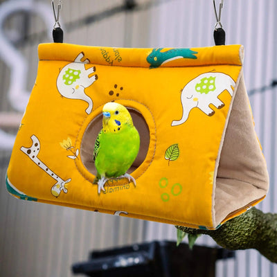 Pawfriends Bird Sleep Cotton Nest Cage Hut Pet Hammock Hang Cave Bed Parrot Warm Tent L AU