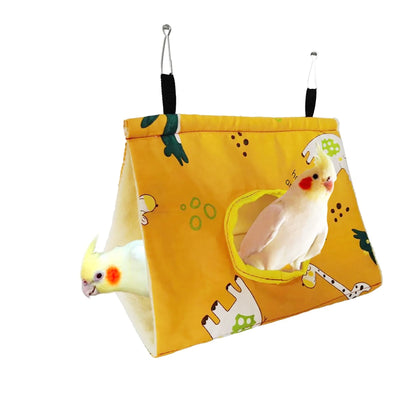 Pawfriends Bird Sleep Cotton Nest Cage Hut Pet Hammock Hang Cave Bed Parrot Warm Tent L AU