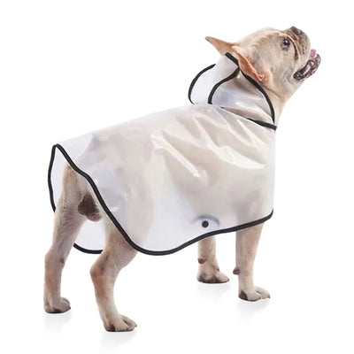 Pawfriends TPU Transparent Pet Cape Raincoat Large Dog Teddy Fadou Koki Dog Clothing