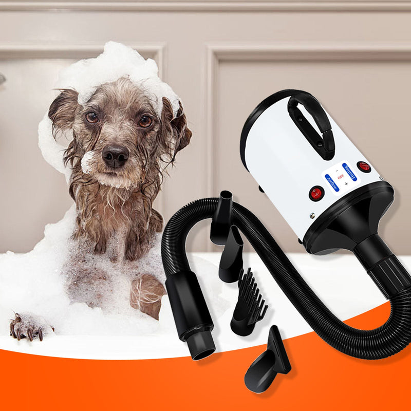 Pawfriends Dog Cat Hair Dryer Grooming Blow Speed 2000W Pet Hairdryer Blower Heater Blaster