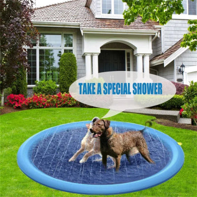 Pawfriends Thick Anti-Skid Pet Water Spray Mat Children Playing Outdoor Water Spray Mat M