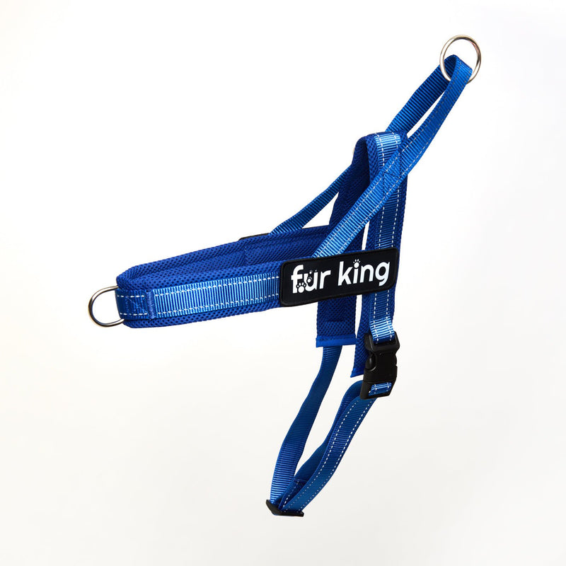 Fur King Signature Quick Fit Harness Large Blue