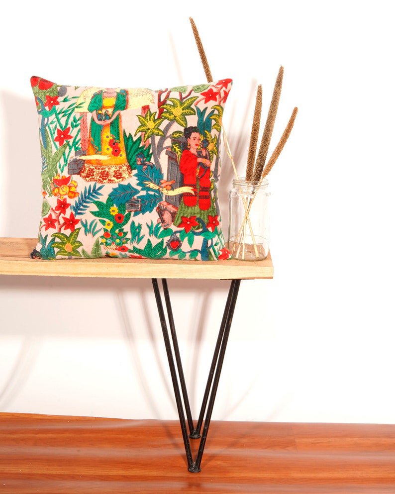 Linen Connections Frida Kahlo Velvet Cushion Cover Frida&