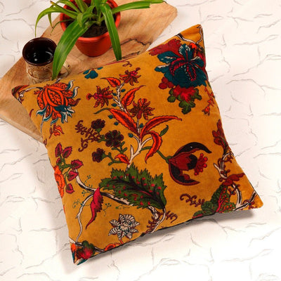 Mexican Painter Pillow Case, Frida Floral Decorative Cushion, Mexican Painter Art Garden Country Mexico Muertes Cushion Cover