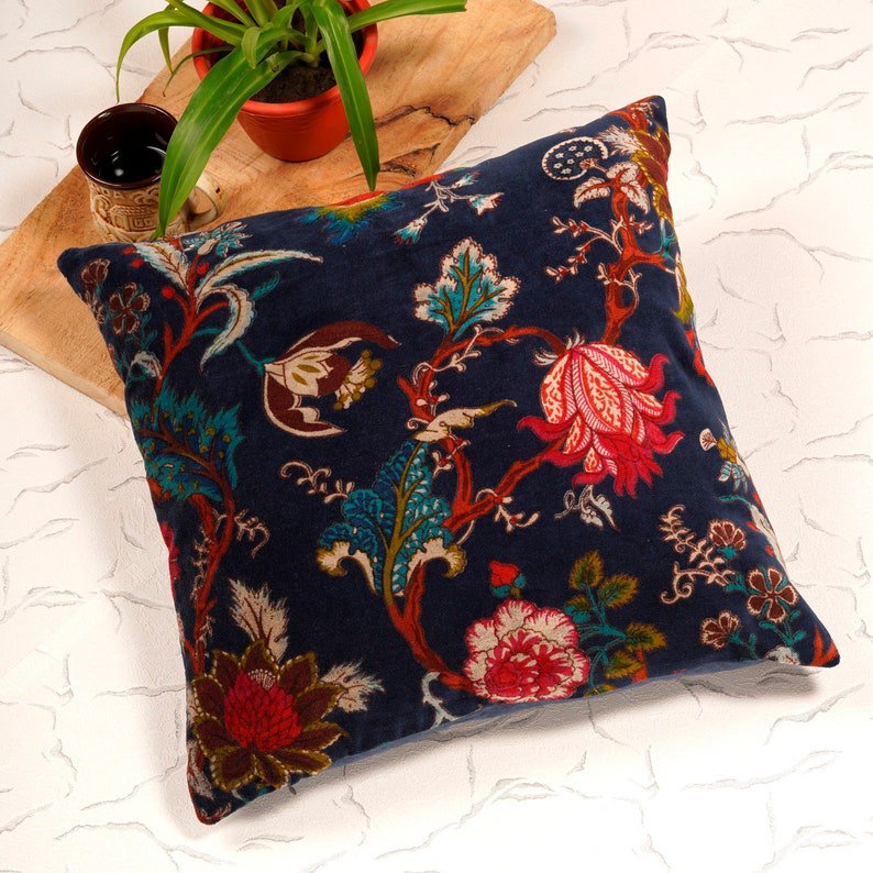 Mexican Painter Pillow Case, Frida Floral Decorative Cushion, Mexican Painter Art Garden Country Mexico Muertes Cushion Cover