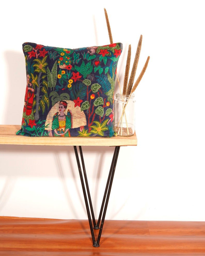 Linen Connections Frida Kahlo Velvet Cushion Cover Frida&