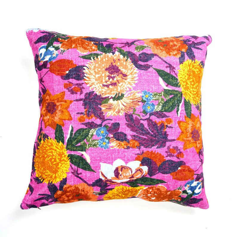 Mexican Painter Pillow Case, Frida Floral Decorative Cushion, Mexican Painter Art Garden Country Mexico Muertes Cushion Cover