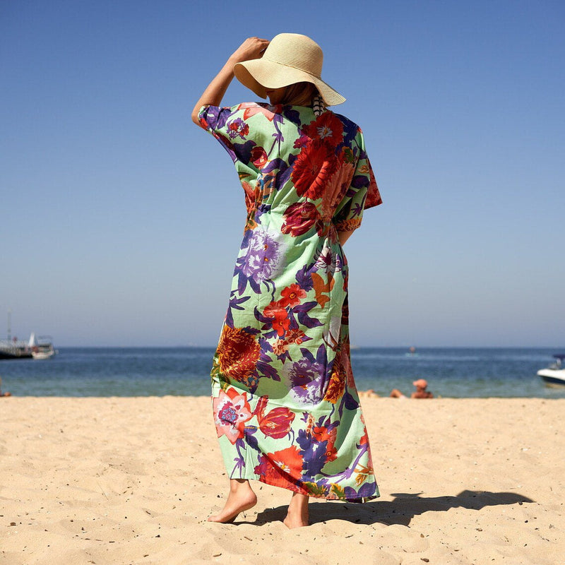 Cotton Kaftan, Caftan, Maxi Dress, Kimono, Cotton Dress, Caridgan, Mother&