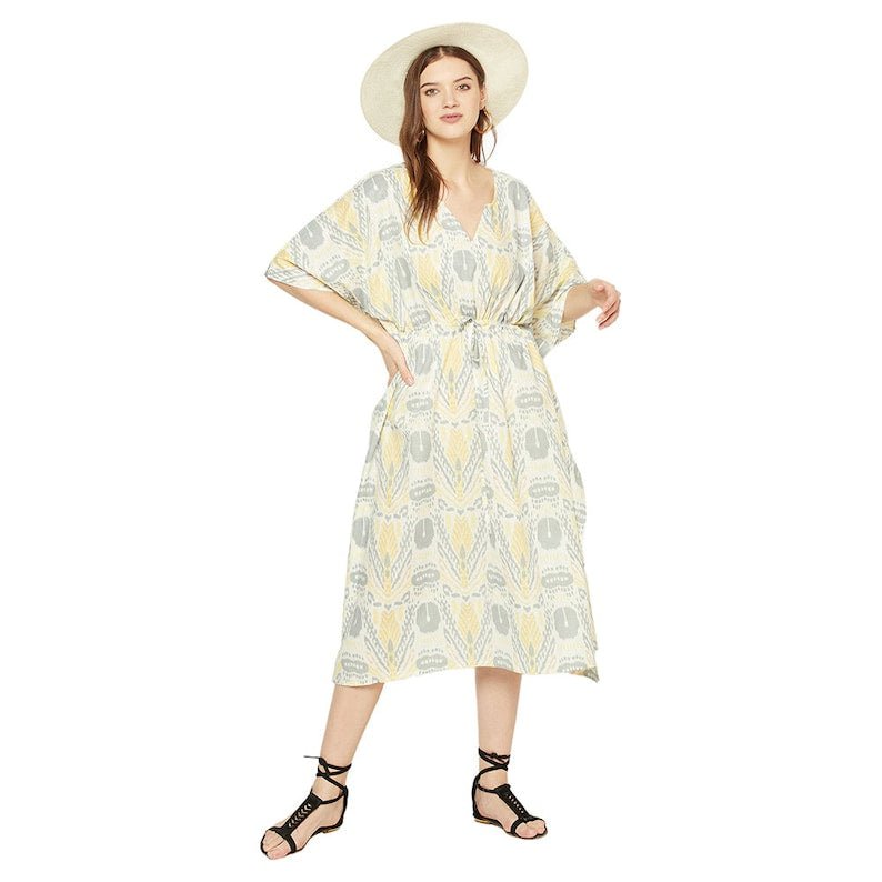 Cotton Kaftan, Caftan, Maxi Dress, Cotton Dress, Plus size Clothing, Comfortable clothing for Women, Maternity Gown, Long Robe, Night Gown Kaf46