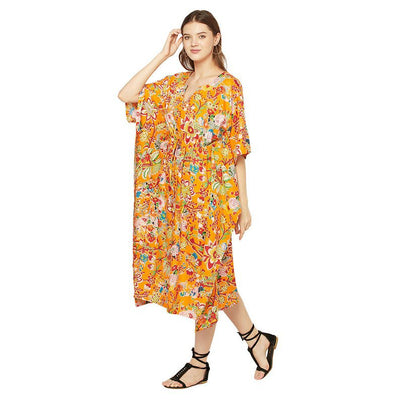 Cotton Kaftan, Caftan, Maxi Dress, Cotton Dress, Plus size Clothing, Comfortable clothing for Women, Maternity Gown, Long Robe, Night Gown Kaf52