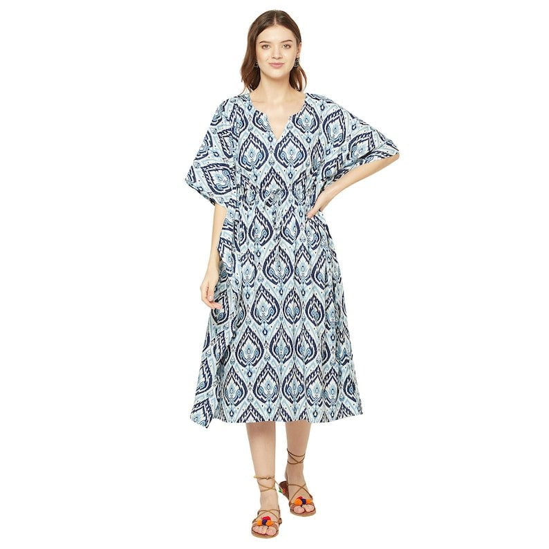 Cotton Kaftan, Caftan, Maxi Dress, Cotton Dress, Plus size Clothing, Comfortable clothing for Women, Maternity Gown, Long Robe, Night Gown Kaf65