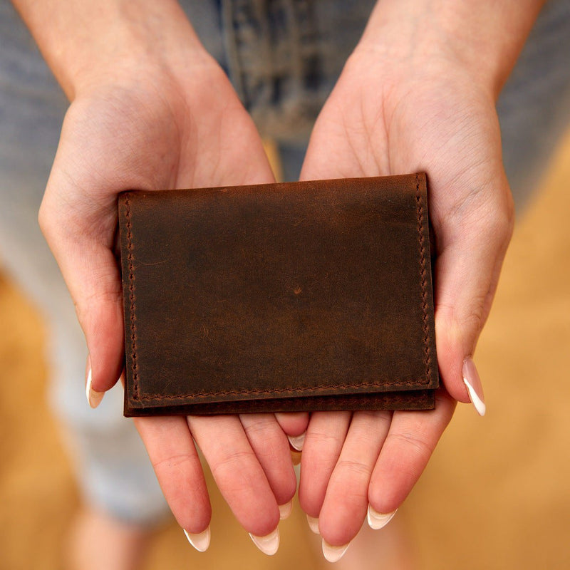 Minimalist Leather Bifold Wallet. Leather Credit Card Wallet. Leather Card Holder, Minimalist Front Pocket wallet, Anniversary Gift For Man