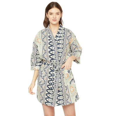 Kimono Cotton Kimono Bathrobe Frida Valentines Day GiftBird Bathrobe Turkish Bathrobe Cardigan Nightwear Dressing Gown Beach Bikini Summer SCK25