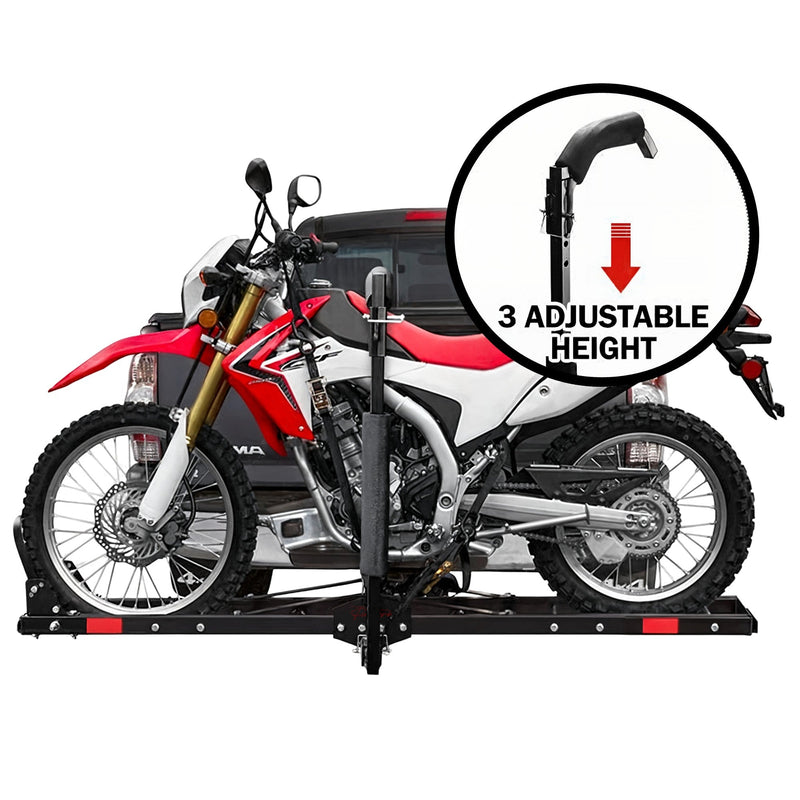 Motorcycle Motorbike Carrier Rack Towbar Arm Rack Dirt Bike Ramp Brake Lights