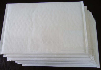 10 Piece Pack - 28 x 23cm White Bubble Padded Envelope Bag Post Courier Mailer Shipping Safe Fragile Self Seal