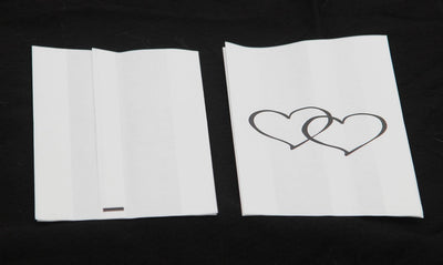 100 Pack Wedding Cake Bags Greaseproof Wax Paper Slice Take Home Favour Large Heart