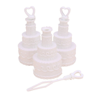 20 Pack Mini Wedding Cake Bubble Bottles send off wedding favors custom party favors