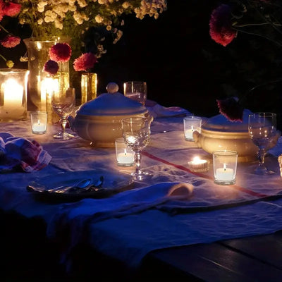20 Pack Tealight Glass Votive Candle Holders Bulk Set Festival Decor Wedding Propose Parties Holiday and Home Decor