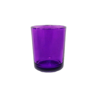 10 Pack Purple Glass Votive Tealight Candle Holders House Party Cenrepiece Xmas Wedding Decor Glass Candlestick Party Decorations Bridal Valentines Event