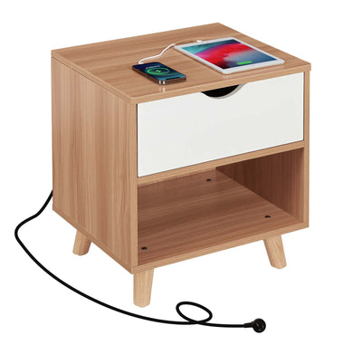 Casadiso Bedside Table with Integrated Powerboard & USB Ports（Casadiso Furud Pro