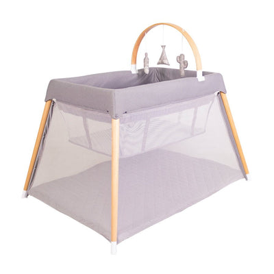 Zuri Timber Travel Cot - Natural