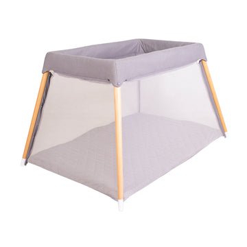 Zuri Timber Travel Cot - Natural