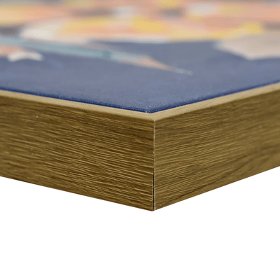 90X120cm Austral Flora Dark Wood Framed Canvas Wall Art