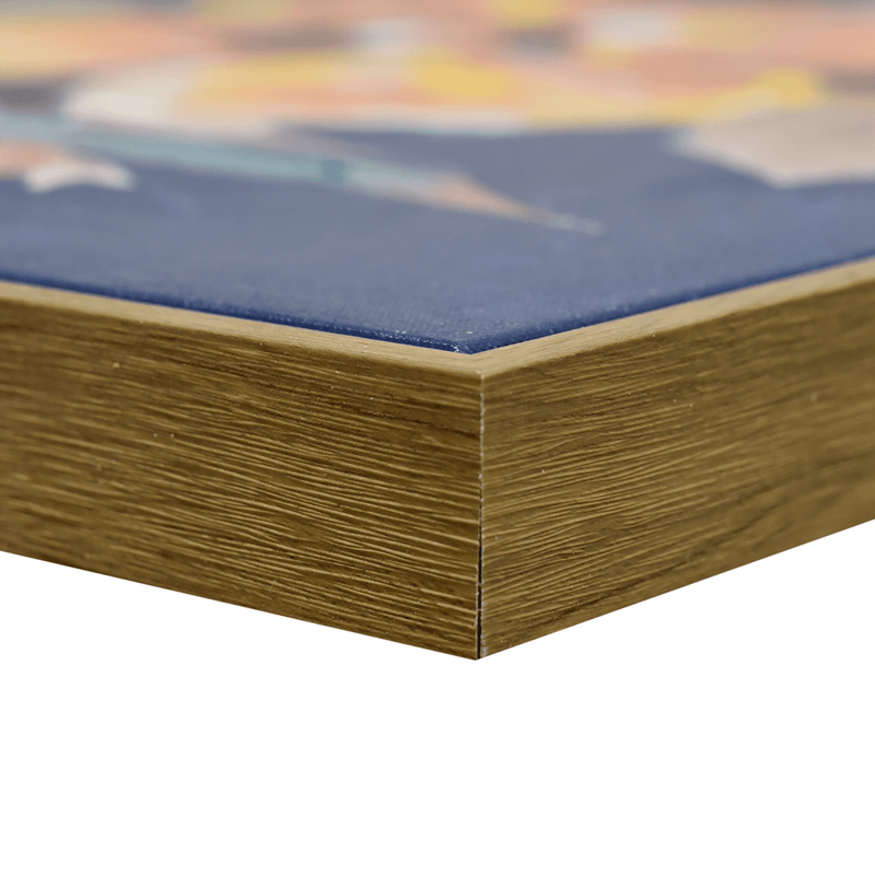 90X120cm Austral Flora Dark Wood Framed Canvas Wall Art