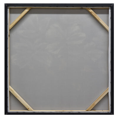 80X80cm Golden Blossoms Gold Framed Hand Painted Canvas Wall Art