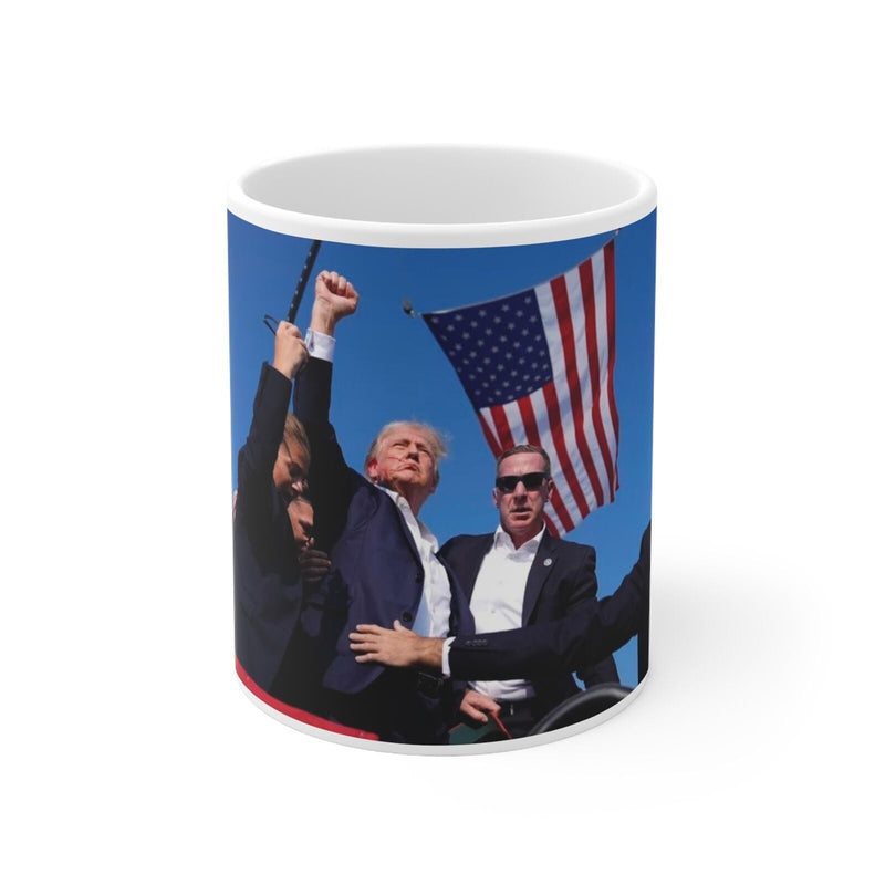 Ceramic Coffee Cups, 11oz, Trump Rally 2024 DJT Pro Trump Mug